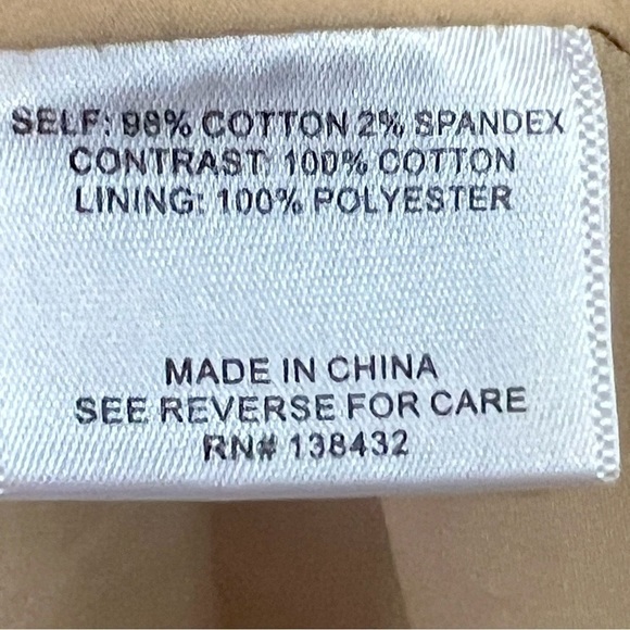 ModCloth Classic Imagination Khaki & Yellow Double Breas Trench Coat Women Small - Picture 9 of 12